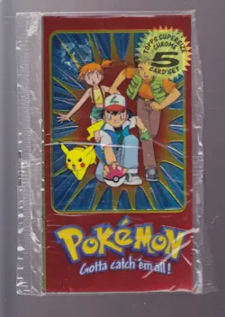 Pokemon Topps Chrome Foil Supersize Jumbo 5 Card Set SEALED TV - Image 1