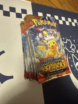 Lot Of 10 Pokemon TCG Scarlet & Violet Surging Sparks Sealed Booster Packs - Image 2