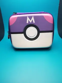 POKEMON CARD CASE 6"x5"x3" Purple Zippered Hard Shell Storage Carrying Box... - Image 1