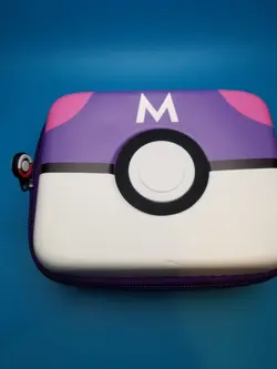 POKEMON CARD CASE 6"x5"x3" Purple Zippered Hard Shell Storage Carrying Box... - Image 2