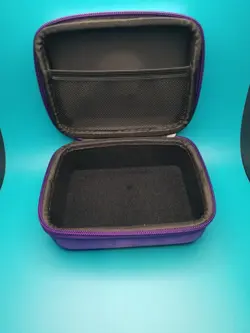 POKEMON CARD CASE 6"x5"x3" Purple Zippered Hard Shell Storage Carrying Box... - Image 4