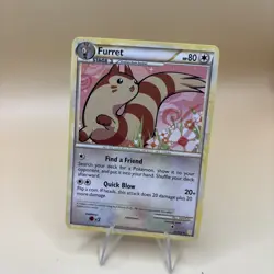 Pokemon TCG Furret Heartgold & Soulsilver 21/123 Regular Rare Non Holo Nintendo - Image 1
