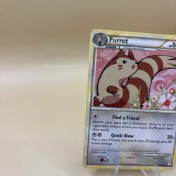 Pokemon TCG Furret Heartgold & Soulsilver 21/123 Regular Rare Non Holo Nintendo - Image 3