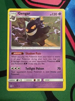 Pokemon Unbroken Bonds Gengar 70/214 NON HOLO VLP - Image 1