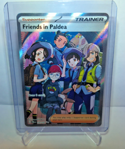 Pokemon TCG Trainer Friends in Paldea Ultra Rare Holo Card 137/131 Prismatic - Image 1