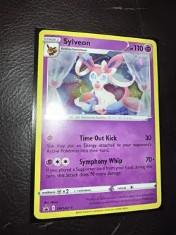 Pokemon Sylveon TCG Sword & Shield SWSH211 Holo Promo Card NM - Mint Black Star - Image 2