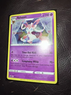 Pokemon Sylveon TCG Sword & Shield SWSH211 Holo Promo Card NM - Mint Black Star - Image 3