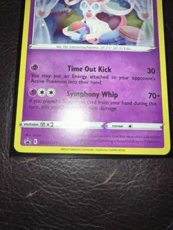 Pokemon Sylveon TCG Sword & Shield SWSH211 Holo Promo Card NM - Mint Black Star - Image 4