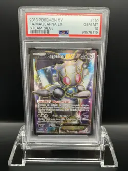 2016 Pokemon XY F.A./ Magearna EX Steam Siege #110 PSA 10 - Image 1