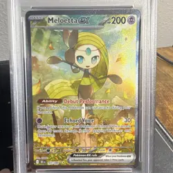 Pokemon Meloetta ex 2025 Sv: Black Bolt 167/086 SIR Holo PSA 10 English - Image 3