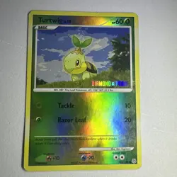 Turtwig Diamond and Pearl (reverse holo stamped promo) 103/130 Pokemon NM - Image 1