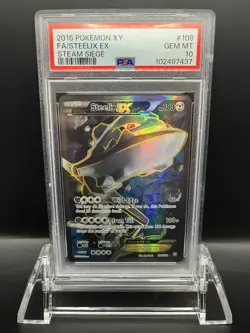 2016 Pokemon XY F.A./ Steelix EX Steam Siege #108 PSA 10 - Image 1