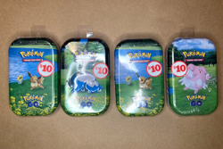 4x Pokemon GO Mini Tins Snorlax, Blissey and 2x Eevee New Factory Sealed - Image 1