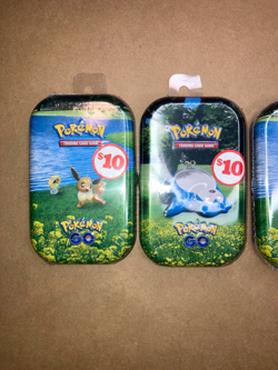 4x Pokemon GO Mini Tins Snorlax, Blissey and 2x Eevee New Factory Sealed - Image 3