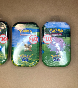 4x Pokemon GO Mini Tins Snorlax, Blissey and 2x Eevee New Factory Sealed - Image 4