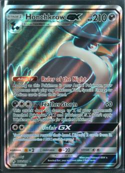 Honchkrow GX Full Art 202/214 Lost Thunder 2017 Ultra Rare Pokemon TCG Card - NM - Image 1