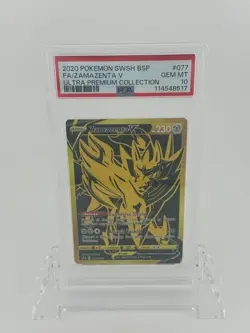 Pokemon Ultra Premium Collection Black Star Promo ZAMAZENTA V SWSH077 PSA 10 GEM - Image 3