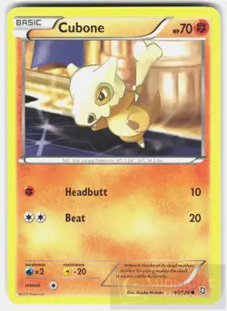 POKEMON CUBONE 60 DRAGONS EXALTED LP - Image 1
