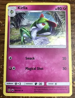 Pokemon Card Kirlia 92a/147 Burning Shadows Cosmo Holo LP - Image 1