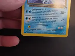 Pokemon TCG Dark Blastoise 20/82 Rare Non-Holo Team Rocket Vintage WotC LP - Image 3