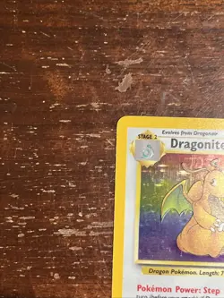 1999 Pokemon Fossil Dragonite Holo 4/62 Free Shipping - Image 2