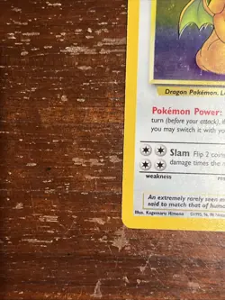 1999 Pokemon Fossil Dragonite Holo 4/62 Free Shipping - Image 3