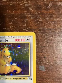 1999 Pokemon Fossil Dragonite Holo 4/62 Free Shipping - Image 5