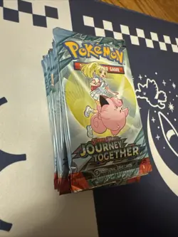 Pokemon TCG Journey Together Booster Pack Lot of 10 Packs - Image 2