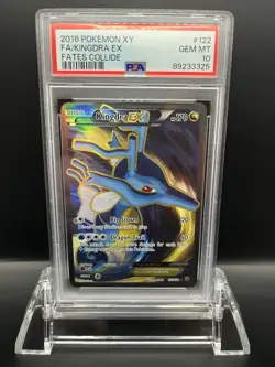 2016 Pokemon XY F.A./ Kingdra EX Fates Collide #122 PSA 10 - Image 1