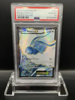 2016 Pokemon XY F.A./ Altaria EX Fates Collide #123 PSA 10 - Image 1