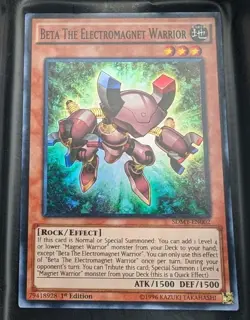 Beta The Electromagnet Warrior SDMY-EN002 - Super Rare - LP 1st Yugioh - Image 1