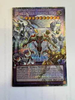 RA05-EN142 Wake Up Your Elemental HERO Extended Art Starlight Rare YuGiOh! - Image 1