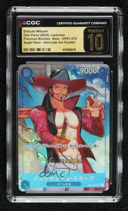 2024 One Piece Card Game: Premium PRB-01 The Best Japanese Dracule Mihawk CGC 10 - Image 1