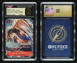 2026 One Piece Card Game: The Azure Sea's Seven Japanese Monkey D Luffy CGC 10 - Image 3