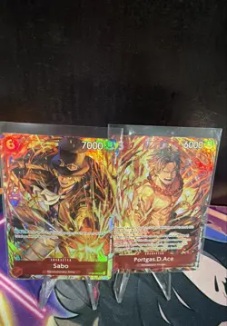 Sabo&portgas Illustration by Box Vol.5 OP05-007 One Piece Promotion Cards Foil - Image 1