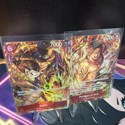 Sabo&portgas Illustration by Box Vol.5 OP05-007 One Piece Promotion Cards Foil - Image 2