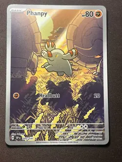 Pokemon TCG Phanpy 205/191 Surging Sparks Illustration Rare Single Card - Image 1