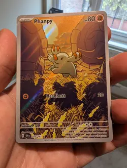 Phanpy Pokemon TCG Holo Illustration Rare Card 205/191 Sv08: Surging Sparks - Image 1
