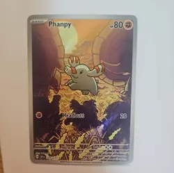 Phanpy Pokemon TCG Holo Illustration Rare Card 205/191 Sv08: Surging Sparks - Image 1