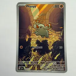 Pokemon TCG Phanpy Illustration Rare Card 205/191 Surging Sparks Pack Fresh / NM - Image 1