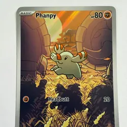 Pokemon TCG Phanpy Illustration Rare Card 205/191 Surging Sparks Pack Fresh / NM - Image 3