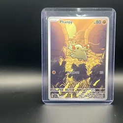 Pokemon TCG Phanpy Illustration Rare Holo Card 205/191 Sv08: Surging Sparks - Image 1