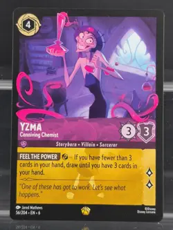 Disney Lorcana Yzma - Conniving Chemist 53/204 Azurite Sea Rare - Image 1