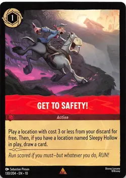 Get to Safety! 130/204 Whispers in the Well Disney Lorcana - Image 1