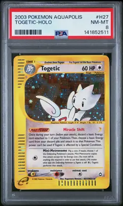 2003 POKEMON AQUAPOLIS #H27 TOGETIC-HOLO PSA 8 - Image 1