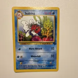 Pokemon Seaking Uncommon Jungle 1999 70 HP Horn Attack 46/64 Unlimited Regular - Image 1