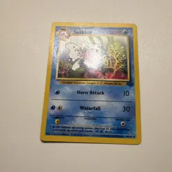 Pokemon Seaking Uncommon Jungle 1999 70 HP Horn Attack 46/64 Unlimited Regular - Image 2