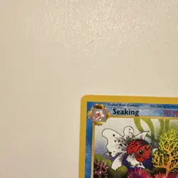 Pokemon Seaking Uncommon Jungle 1999 70 HP Horn Attack 46/64 Unlimited Regular - Image 4