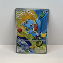POKEMON SQUIRTLE FIRST PARTNER ILLUSTRATION RARE PROMO 039!🔥 - Image 1