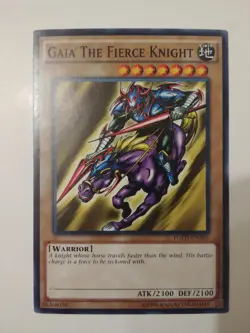 Yu-Gi-Oh! TCG - Gaia The Fierce Knight YGLD-ENA05 - Yugi's Legendary Decks - NM - Image 1